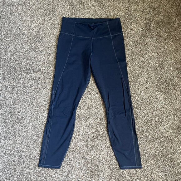 Athleta Lightening 7/8 Tight in Supersonic Navy, Size Medium - Picture 7 of 15